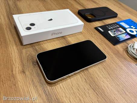 Okazja!  Iphone 13 Biały!  Gwarancja!  Kondycja Bat 100!  Super Stan!