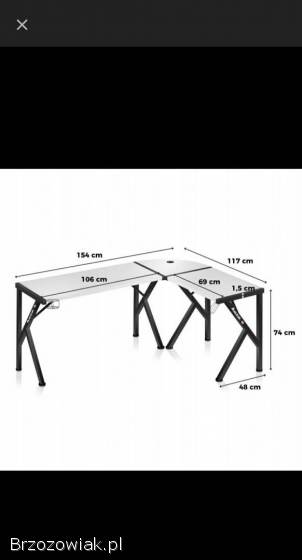 Biurko narożne gamingowe
