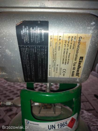 Butla gazowa ze słoneczkiem