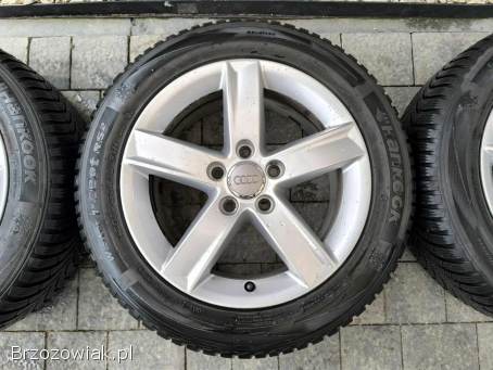 Alufelgi 16 5x112 opony zimowe 205/55R16 Audi VW Seat Skoda Mercedes