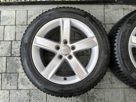 Alufelgi 16 5x112 opony zimowe 205/55R16 Audi VW Seat Skoda Mercedes