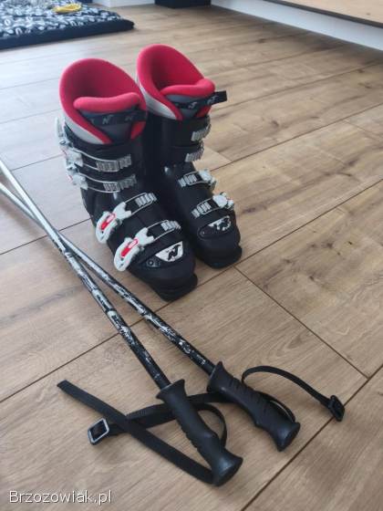 Narty Atomic 100cm buty kijki idealne do nauki jazdy