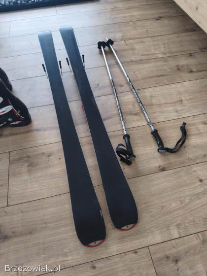 Narty Atomic 120cm buty kijki idealne do nauki jazdy