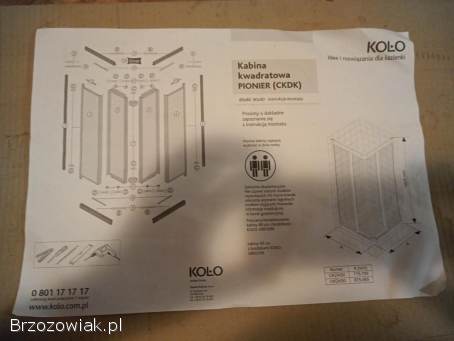 Sprzedam kabina prysznicowa kwadratowa 80x80 Koło Pionier