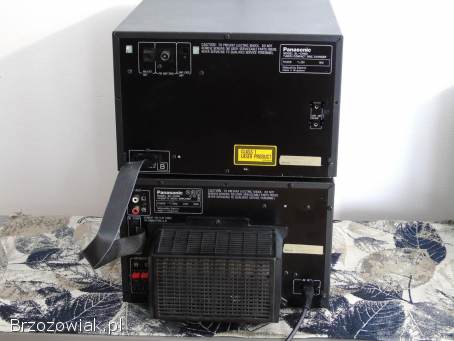 Wieża Panasonic radio CD AUX korektor mocna 130 wat.  DOSTAWA