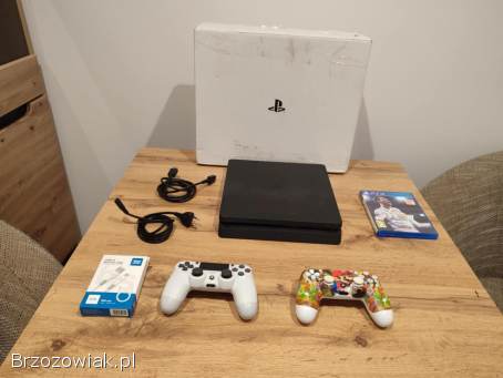 Okazja!  Konsola PS4 500GB + 2 pady!  Playstation 4 Slim Gwarancja!