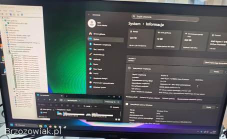 Komputer stacjonarny do gier Ryzen-7-5700X RTX-3060-12GB M.  2-1TB HDD-1TB