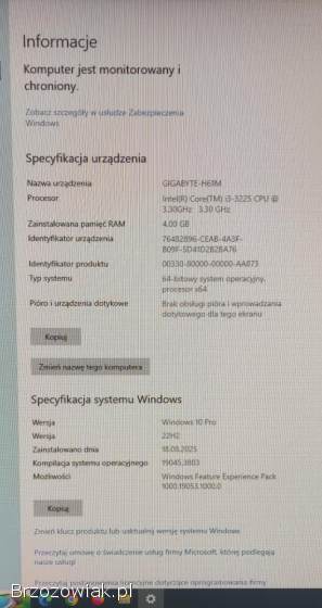 Komputer do biura / internetu – i3,  4GB RAM,  GT630,  500GB – gotowy do pracy