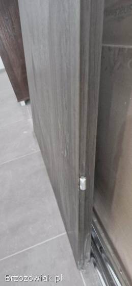 Drzwi wewnętrzne wewnątrzklatkowe pełne 100 prawe antracyt