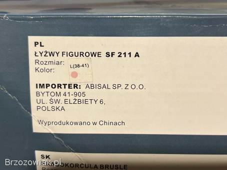 Łyżwy dla dziewczynki dł.  wkładki 25cm