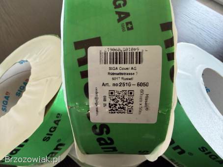 Taśma Siga Rissan 60mm x 50m do elewacji ociepleń rur kabli budowlana