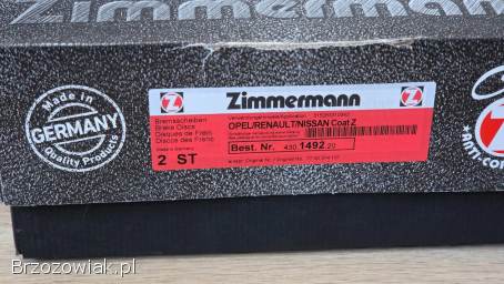 Tarcze+Klocki Hamulcowe ZIMMERMANN 430149220 OPEL MOVANO Renault Master Nissan