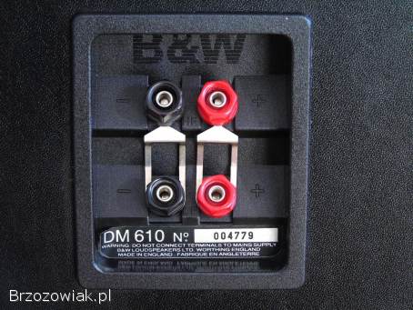 Brytyjskie kolumny stereo B&W DM 610 sprawne.  DOSTAWA.