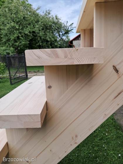 Schody drewniane młynarskie.