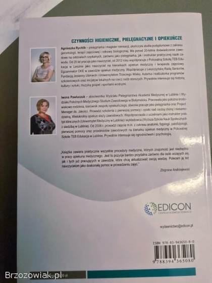 Książka do Nauki dla Opiekunów Medycznych i Opiekunów Osób starszych. .