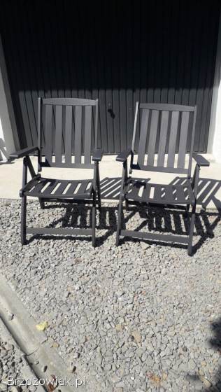 Krzesła dębowe rozkładane