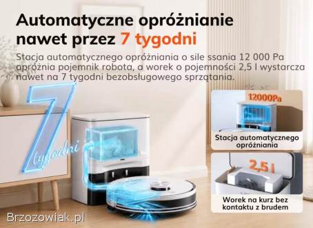 Robot sprzątający jILIFE A30 PRO z Automatyczną Stacją Samoczyszczącą