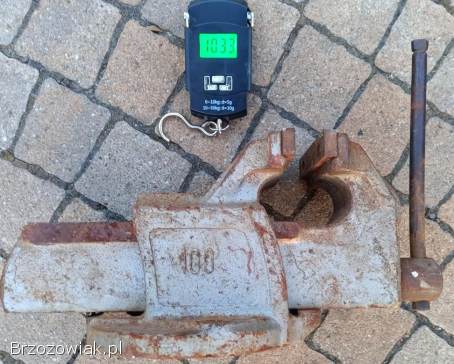 Stare imadło,  okładziny 10cm,  odlew stalowy,  waga 10kg