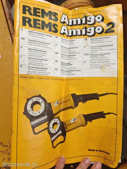 Elektryczna gwintownica ręczna Rems Amigo 2