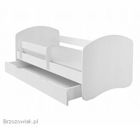 Używane łóżko dziecięce białe z szufladą 160x80