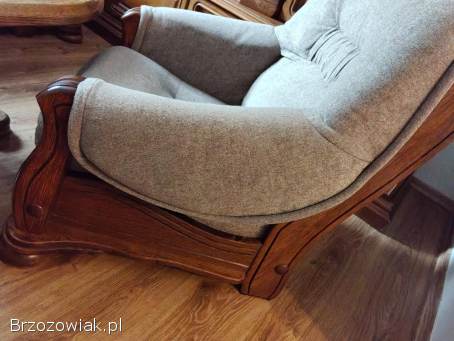 Komplet wypoczynkowy sofa dwa fotele i ława