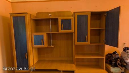 Meblościanka młodzieżowa / dziecięca z biurkiem Komplet mebli pokojowych Sta