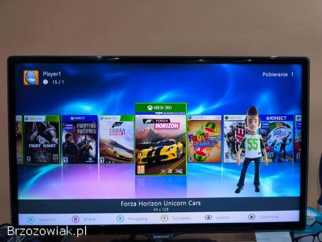 Xbox 360 SLIM Trinity RGH,  HDD 500GB!  +GRY+ 2xPad+ Zasilacz+ Kinect!