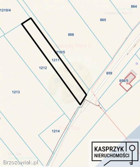 Na sprzedaż działka rekreacyjna nad Sanem.