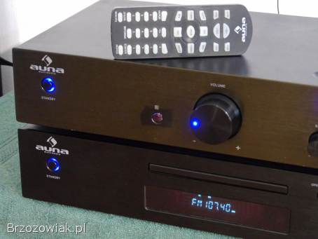 Śliczny zestaw stereo Auna pilot USB mp3 CD Rds AUX sprawna.  DOSTAWA