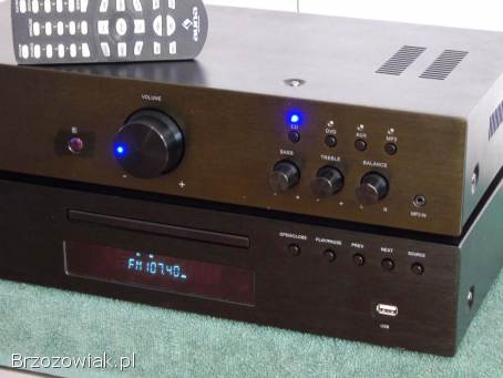 Śliczny zestaw stereo Auna pilot USB mp3 CD Rds AUX sprawna.  DOSTAWA