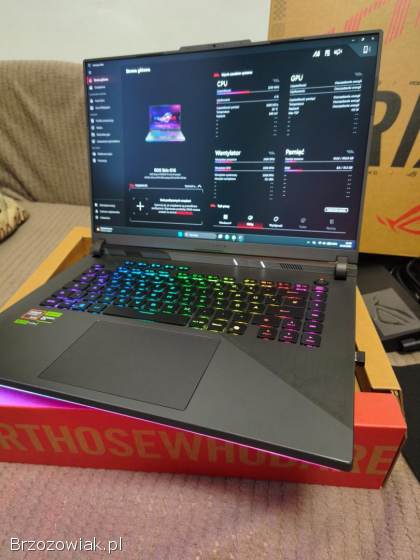 Laptop gamingowy Asus ROG Strix G16,  Ryzen 9,  RTX 5060,  32GB DDR5,  1TB SSD