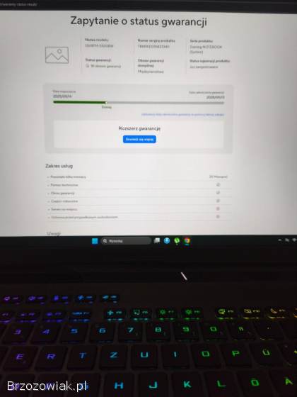 Laptop gamingowy Asus ROG Strix G16,  Ryzen 9,  RTX 5060,  32GB DDR5,  1TB SSD