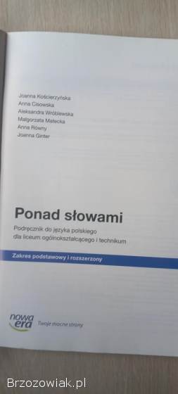 Podrecznik do języka polskiego klasa 3 cz.  1 podstawa i rozszerzona