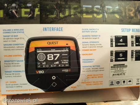 Wykrywacz metali quest v80 prawie nowy dwie sondy