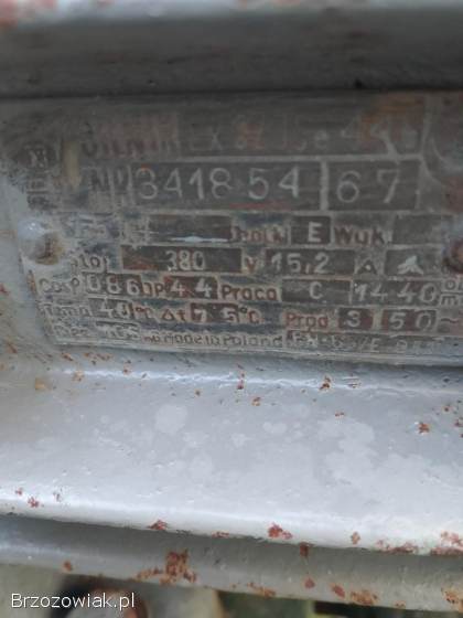 Silnik Elektryczny 7,  5 Kw 380v na wozku