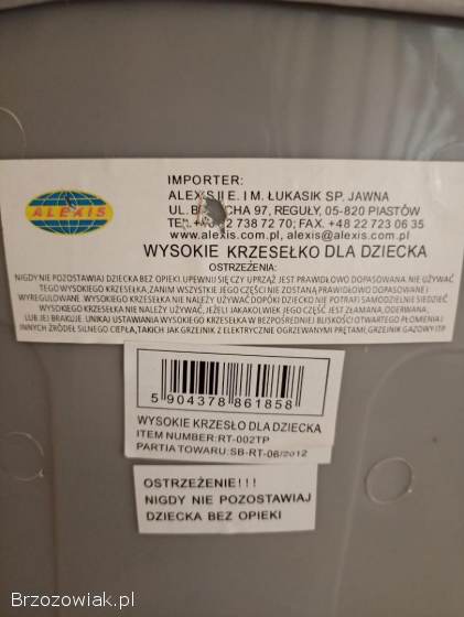 Krzesełko do karmienia