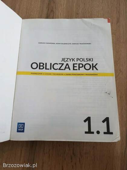 Podręcznik do języka polskiego Oblicza Epok 1.  1 WSiP