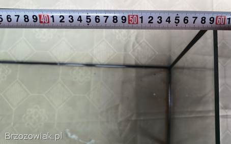 Akwarium 70l półokrągłe bez pokrywy termometr