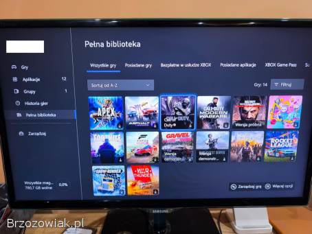 Xbox One X HDD 1TB,  Orig.  Pad + okablowanie + GRY!