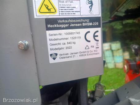 Koparka tylna Jansen BHSM-225