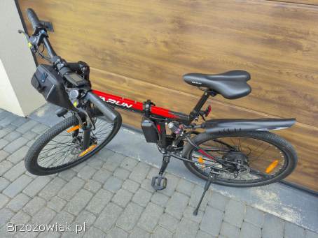 NOWY Składany rower elektryczny MTB VARUN 26 250W 55NM 80KM