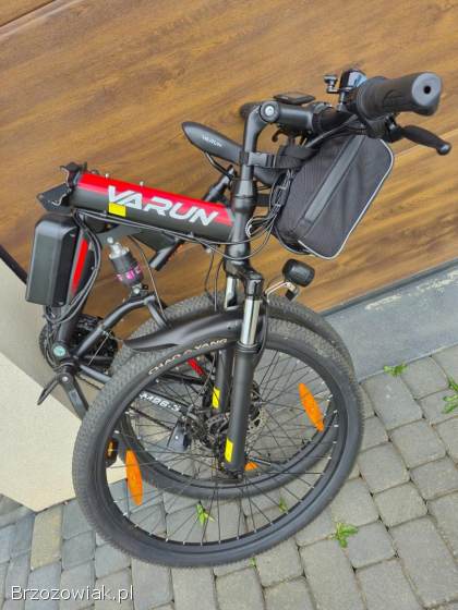 NOWY Składany rower elektryczny MTB VARUN 26 250W 55NM 80KM