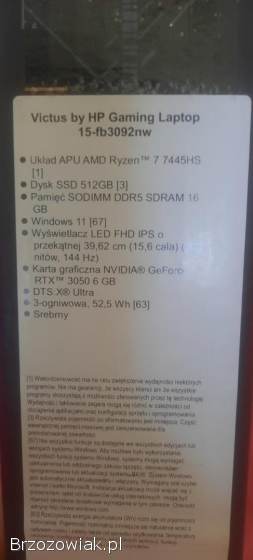Laptop gamingowy victus