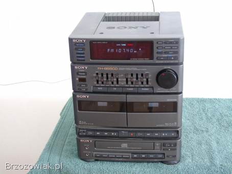 Wieża Sony radio korektor PHONO mocna.  DOSTAWA
