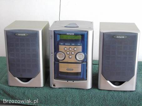 Wieża Aiwa kolumny radio AUX ładna.  DOSTAWA.