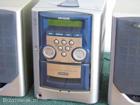 Wieża Aiwa kolumny radio AUX ładna.  DOSTAWA.