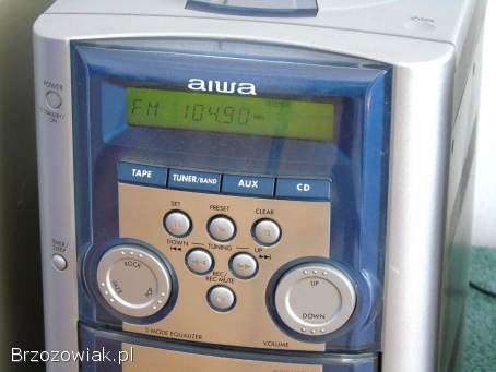 Wieża Aiwa kolumny radio AUX ładna.  DOSTAWA.