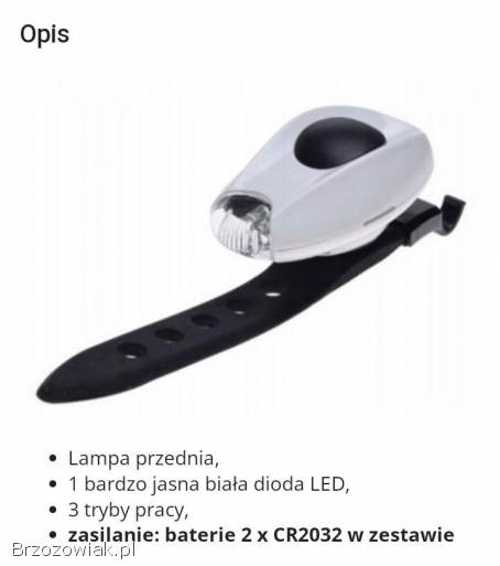Lampy przód (bateria -  usb -  dynamo).  Zapraszam.