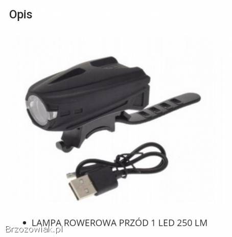 Lampy przód (bateria -  usb -  dynamo).  Zapraszam.