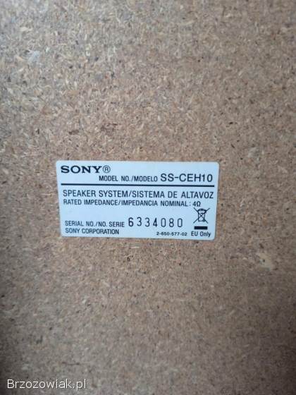 Wieża z głośnikami Sony
